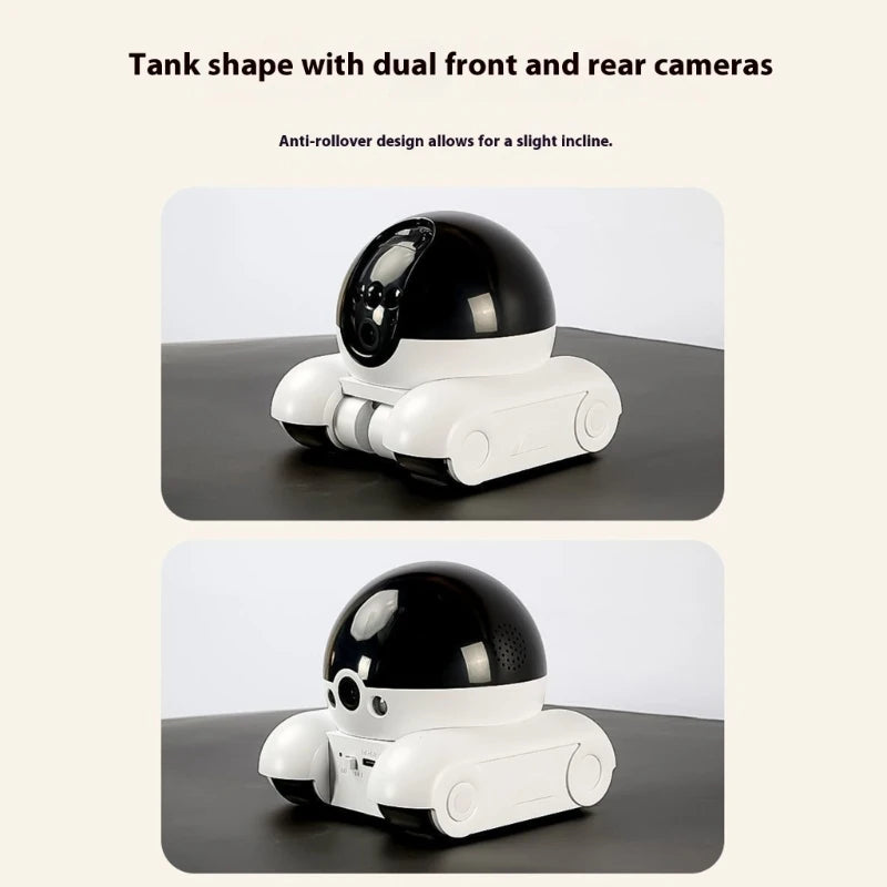 Mobile Robot Camera with 1080P Real Time and Remote Control for Pet Indoor Home Monitoring