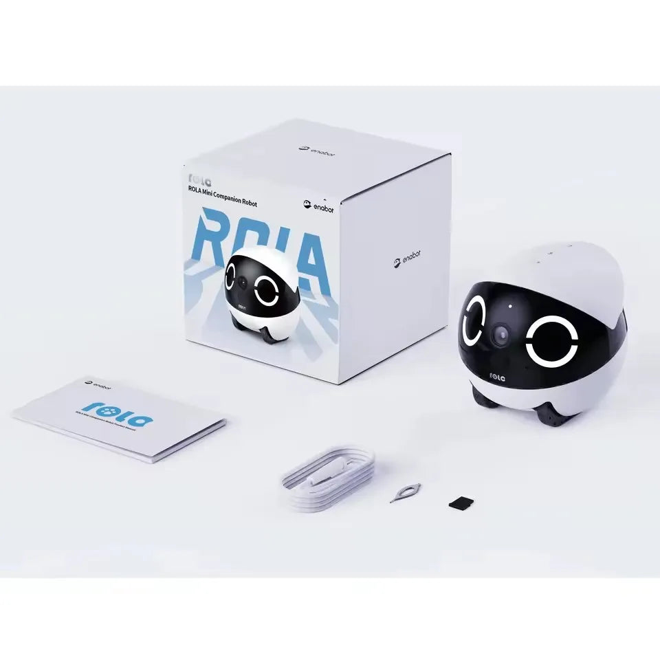 JHD for 2025 New Enabot ROLA Mini Pet Companion Robot 2K Camera Intelligent Robot Remote Monitoring Robot Wireless for Dog Cat