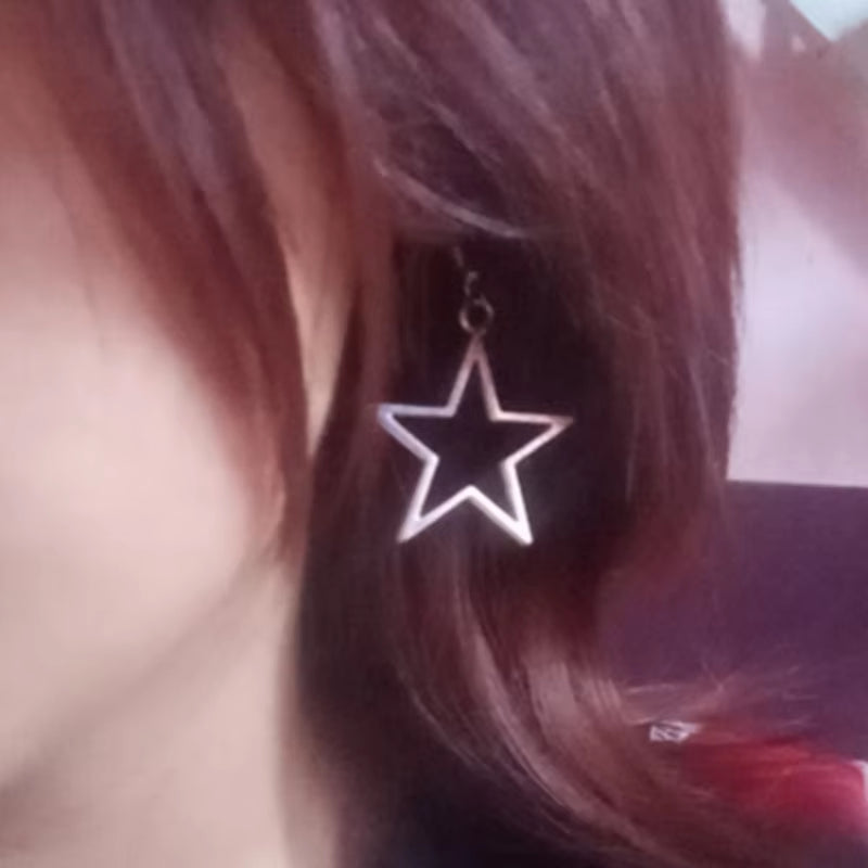 Vintage Star Drop Dangle Earrings for Women Fashion Jewelry Ladies Accessories Party Gift New